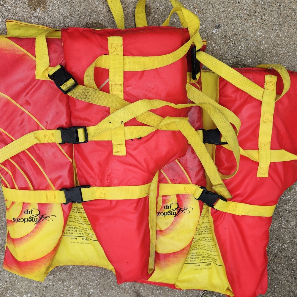 Red and Yellow Men's Swim Vest
